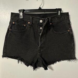 Levi's Black Jean Shorts